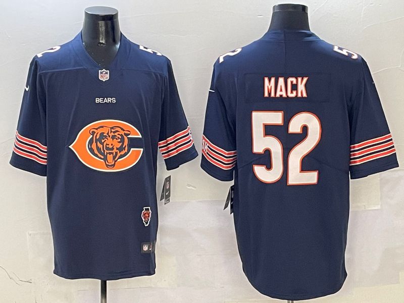 Men Chicago Bears #52 Mack Blue 2025 Nike Limited NFL Jersey style 2->washington commanders->NFL Jersey